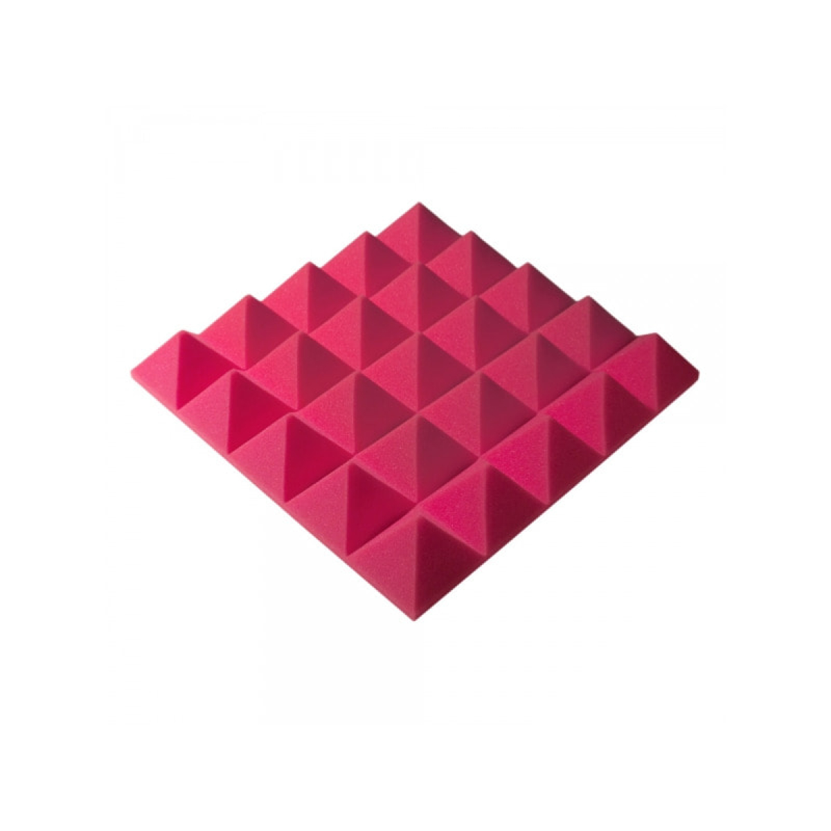 Панель з акустичного поролону піраміда Ecosound Pyramid Gain Rose 70 мм, 45х45см, рожевий