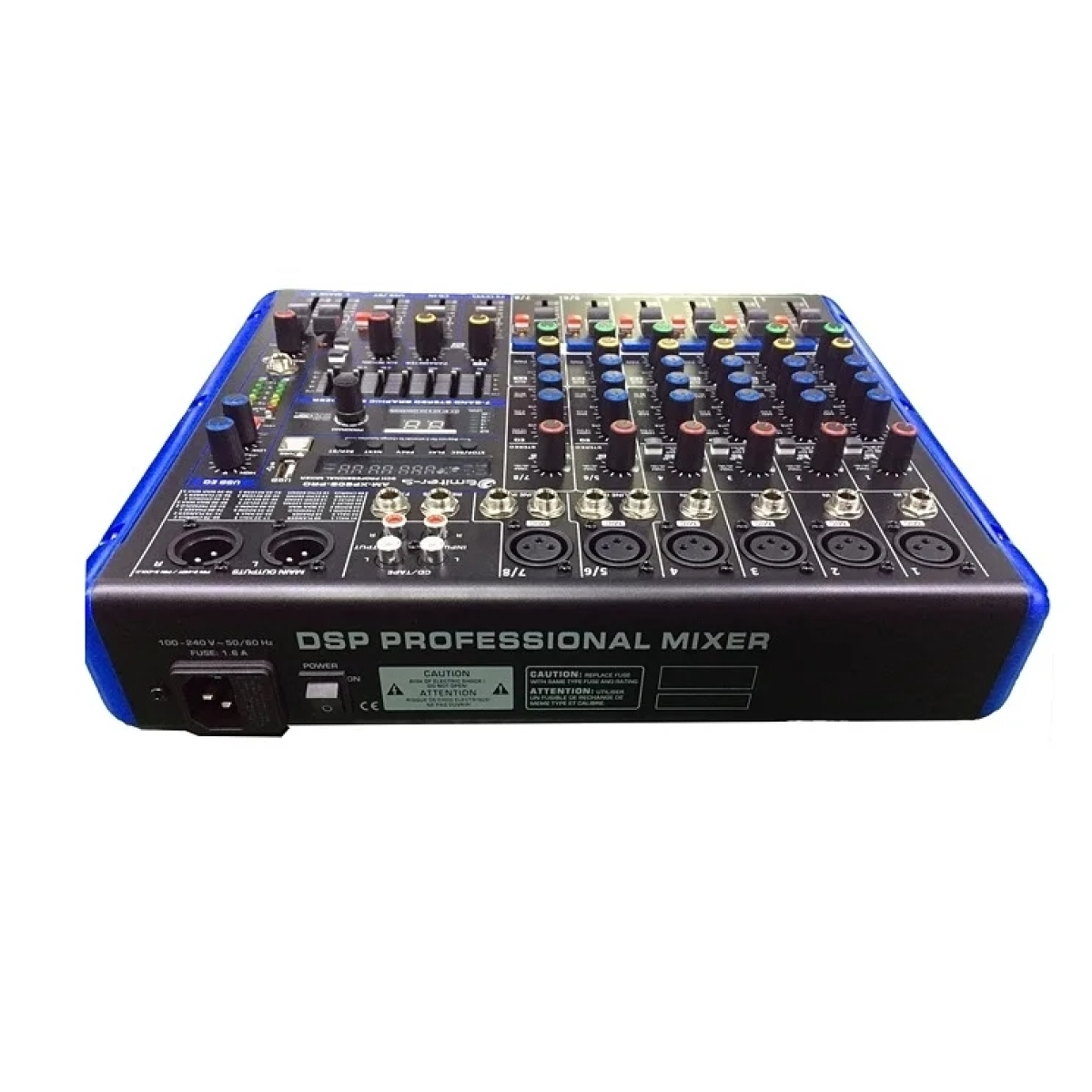 Аналоговий мікшерний пульт Emiter-S AM-XP808-PRO, 30Вт