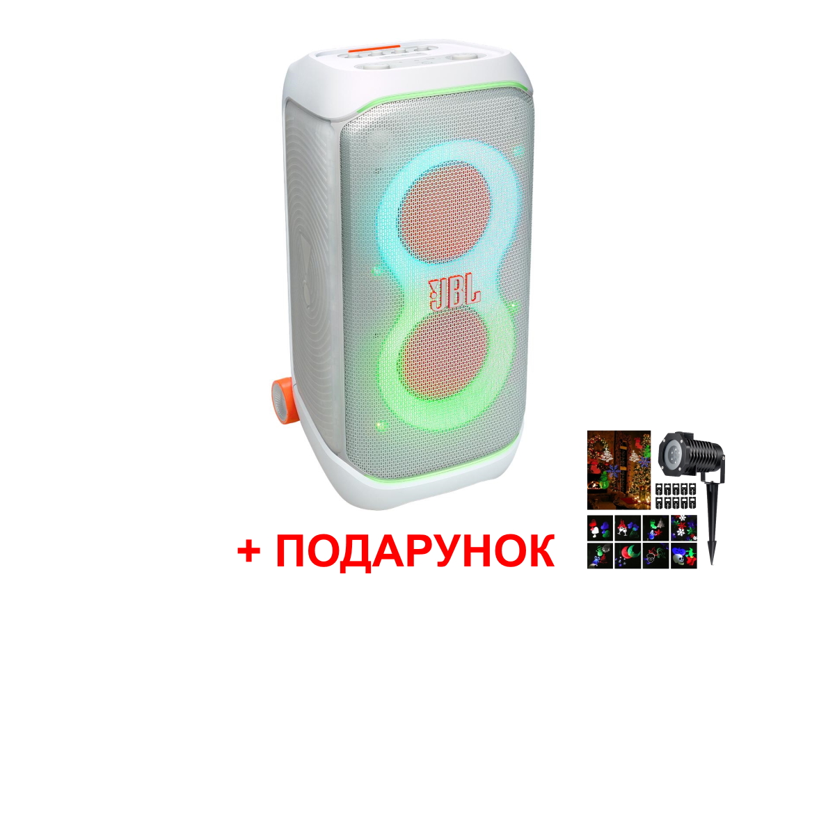 Портативна АС JBL PartyCover Stage 320 White (JBLPBSTAGE320SWEP)