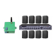 Комплект звука DV audio DMA2408WM532TB, 240Вт, до 240 м², 8 настенных колонок + Автоматизированный модуль Воздушная тревога GSM + Минута молчания