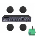 Звуковой комплект DV Audio DMA1204CMG6B для помещения до 120 м² + Автоматизированный модуль Воздушная тревога GSM + Минута молчания