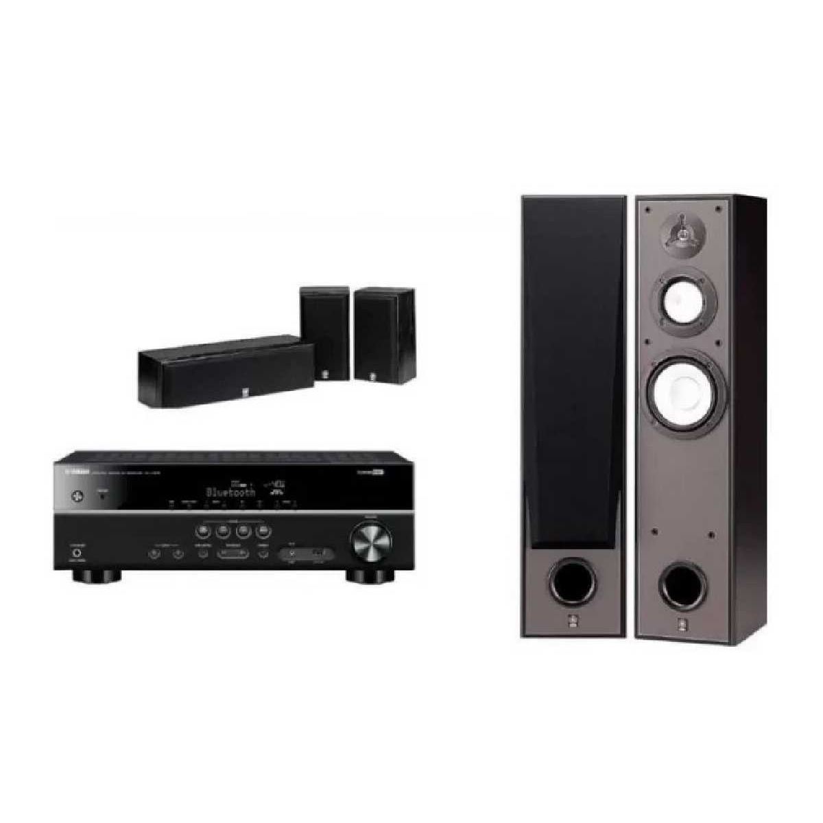 Ресивер Yamaha Kino SYSTEM 7390 (RX-V385 + NS-7390 + NS-P51) Black