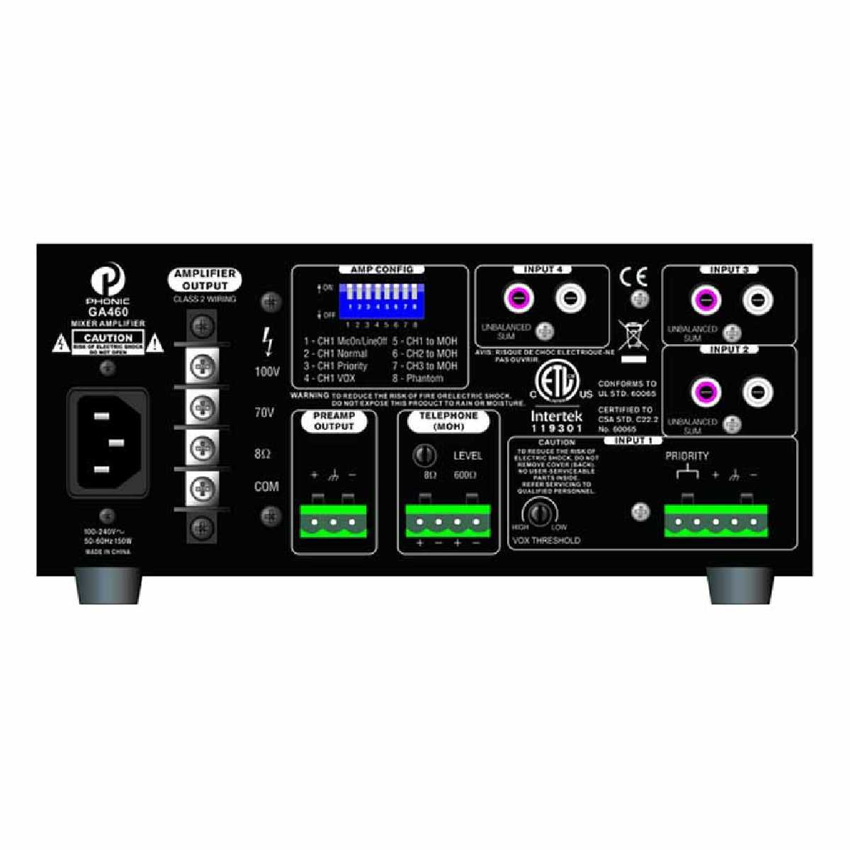 Трансляційний підсилювач Phonic GA460