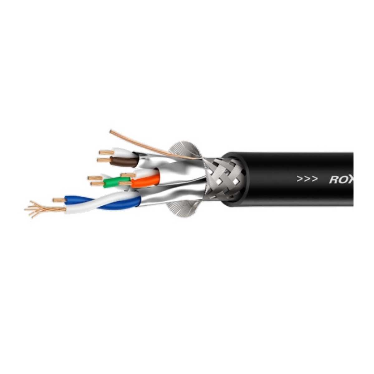 Аудіо кабель Roxtone C6AP, 4x2х0.22 кв. мм, вн. діаметр 8 мм, 100 м