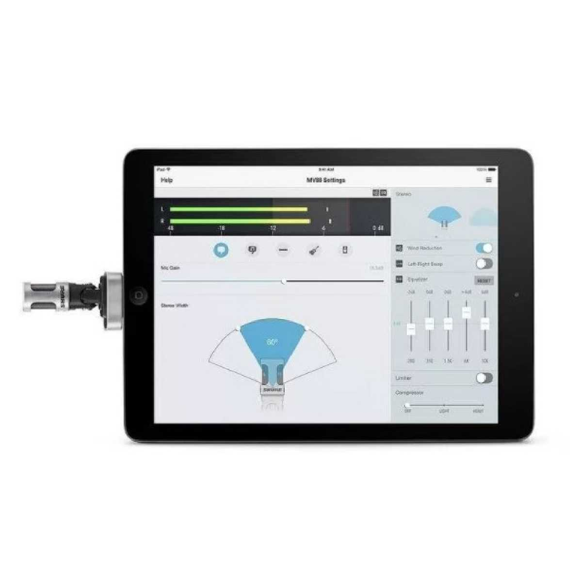 Цифровий конденсаторний стереомікрофон для iOS Shure MV88/A
