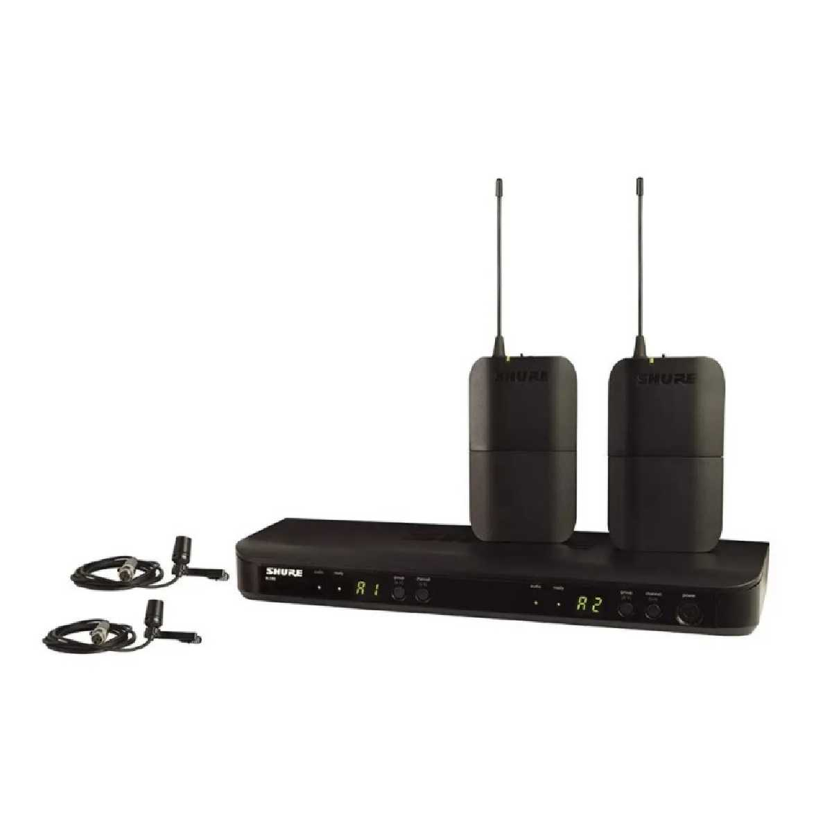 Радіосистема з двома петличними мікрофонами Shure BLX188E/CVL M17 (662-686 MHz)