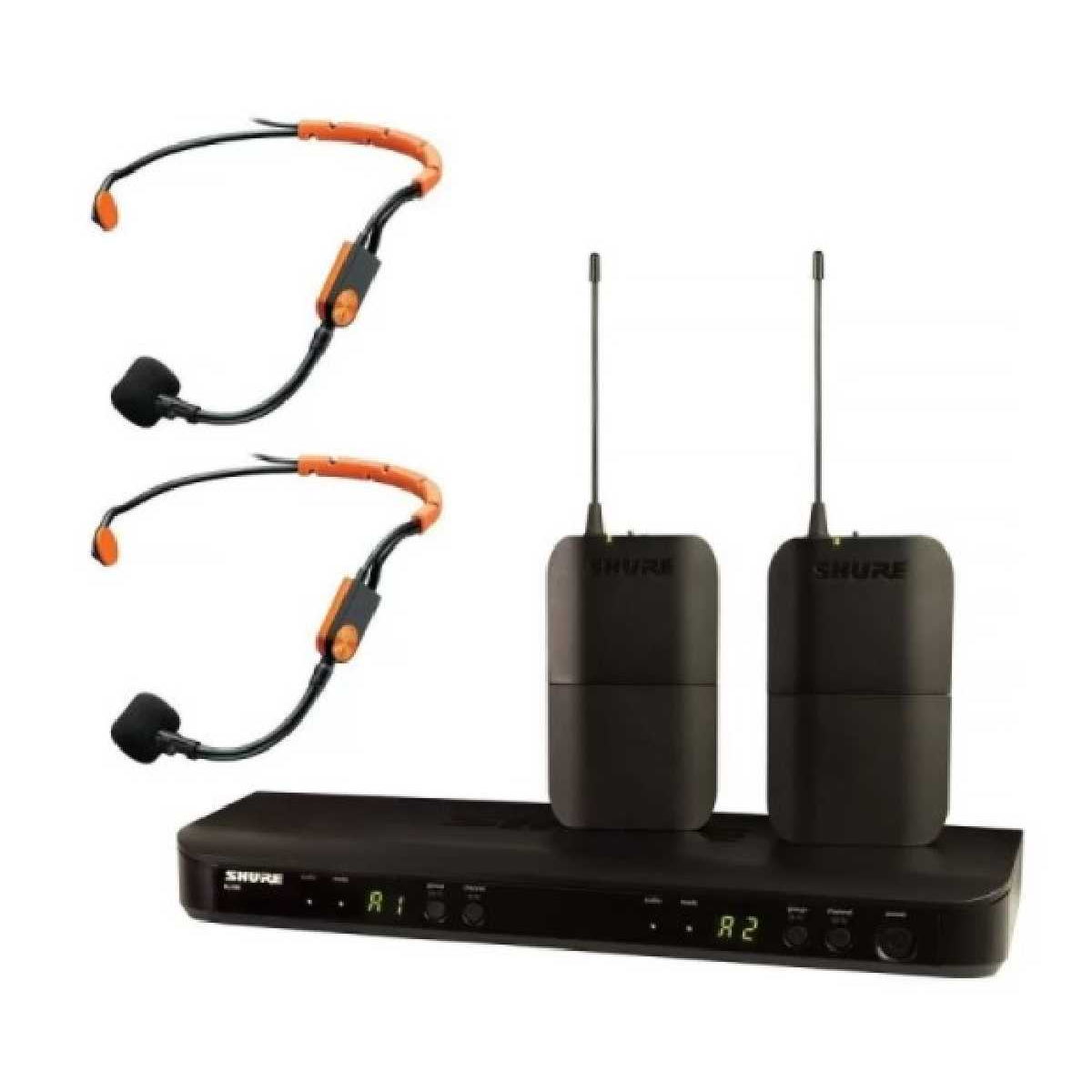 Радиосистема с двумя наголовными микрофонами Shure BLX188E/SM31 H8E (518-542 MHz)