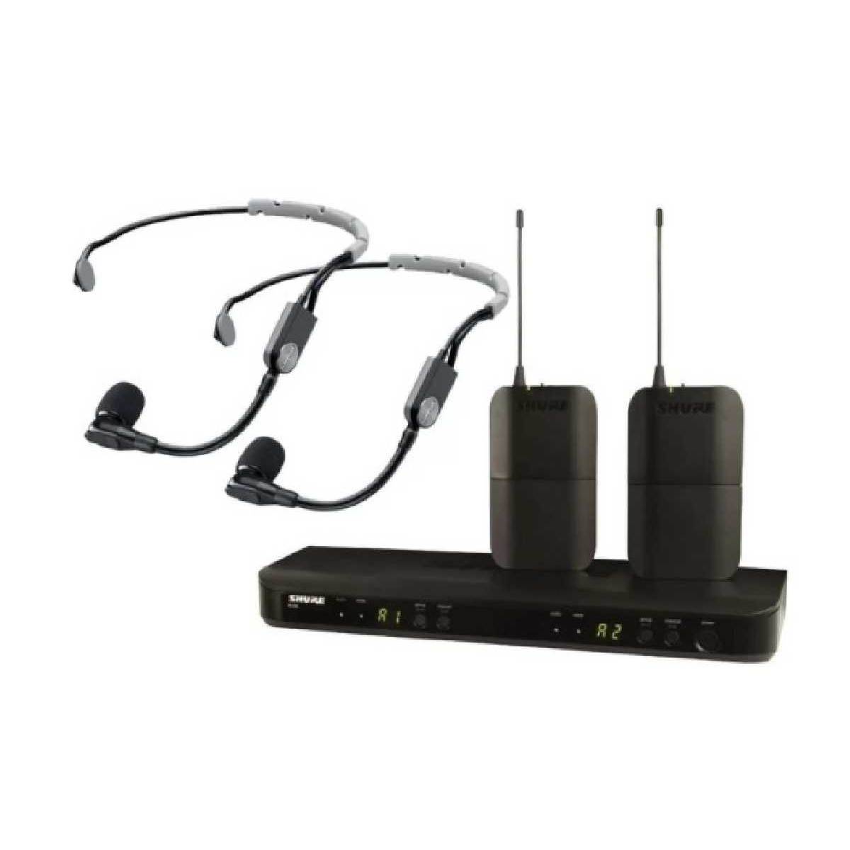 Радиосистема с двумя наголовными микрофонами Shure BLX188E/SM35 M17 (662-686 MHz)