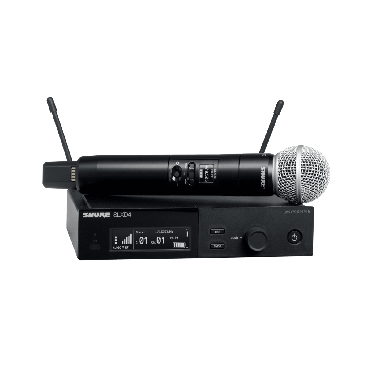 Бездротовий ручний радіомікрофон SHURE SLXD2/SM58=-H56 з капсулем