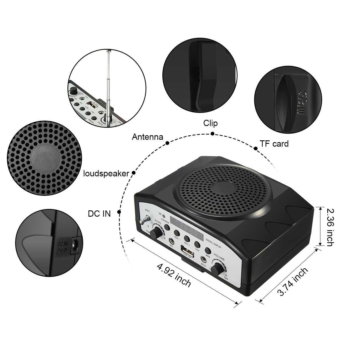 Гучномовець для гіда SKY SOUND GID-25W (MP3, FM)