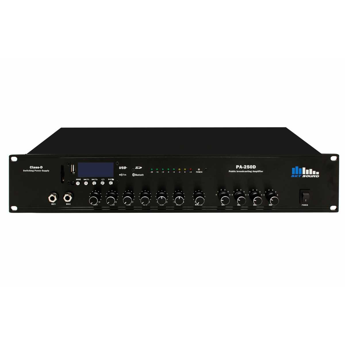 Трансляційний підсилювач потужності SKY SOUND PA-250D (4-ZONE)
