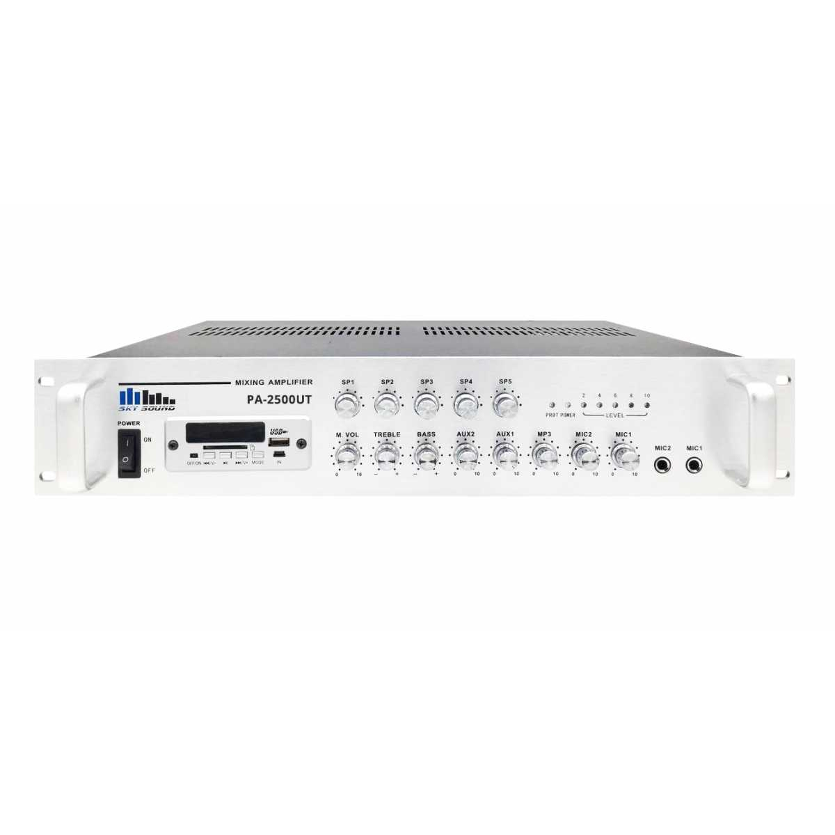 Трансляційний підсилювач потужності SKY SOUND PA-2500UT (5-ZONE)