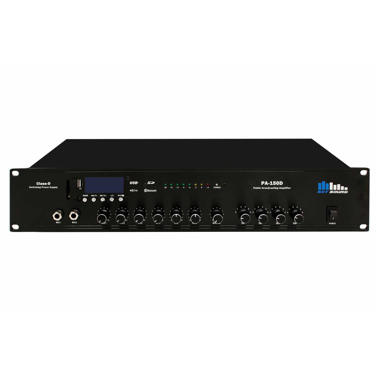 Трансляційний підсилювач потужності SKY SOUND PA-150D (4-ZONE)