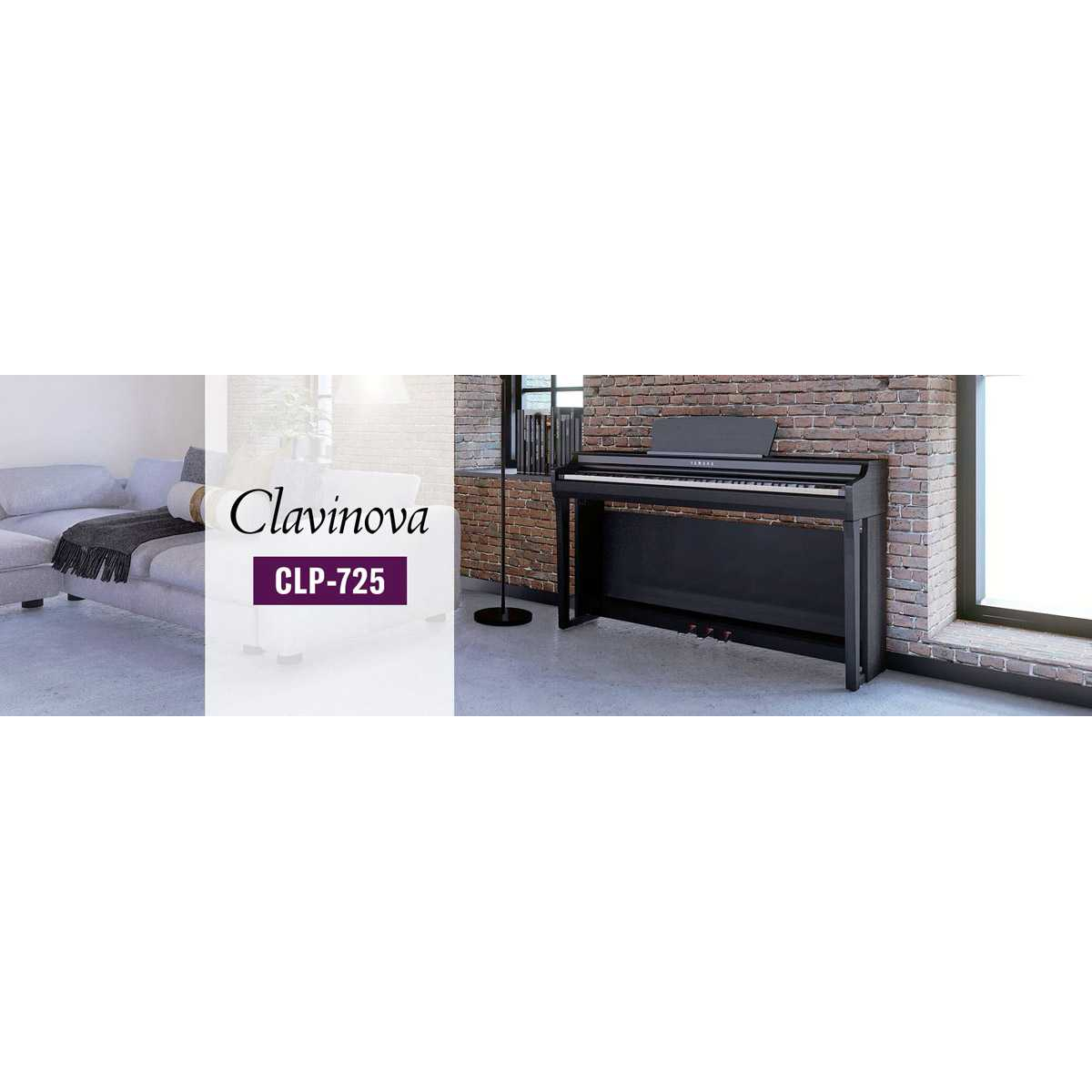 Цифрове піаніно YAMAHA Clavinova CLP-725 (Dark Rosewood)