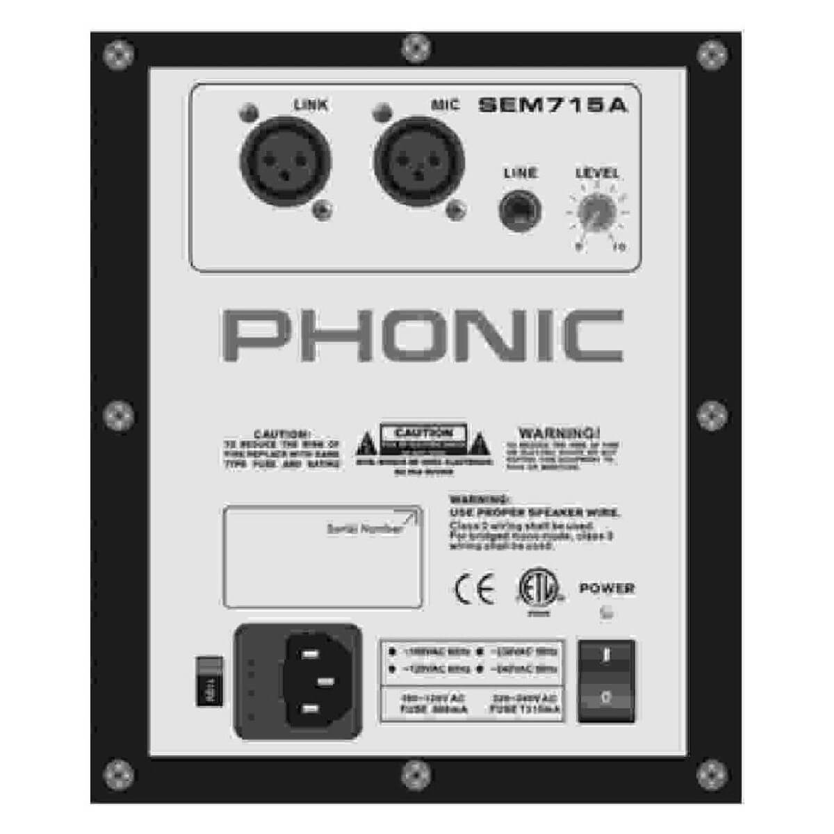 Phonic SEM 712 A mkII - активна акустична система