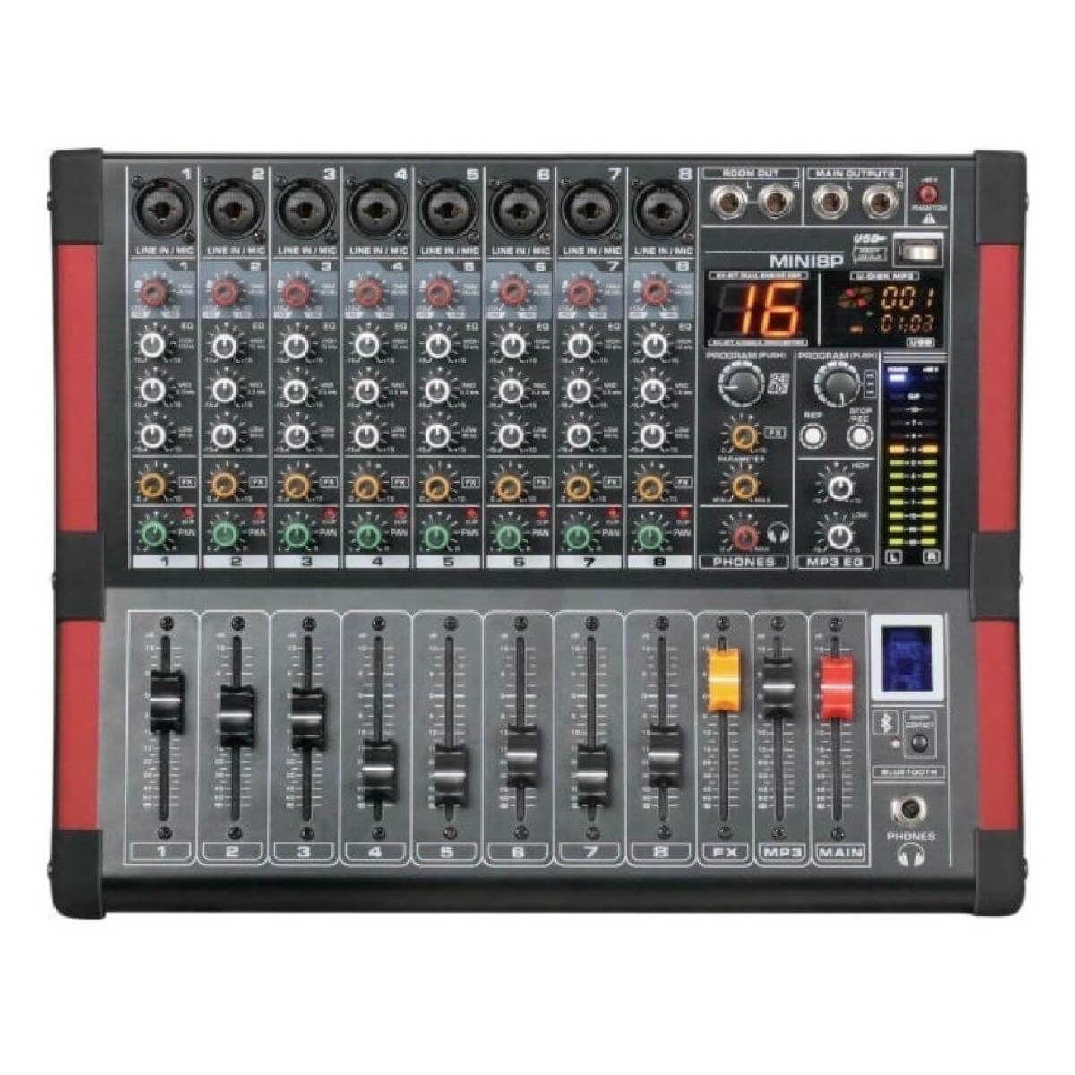 Активний пульт мікшерний Emiter-S AM-MINI8P, 2x170Вт
