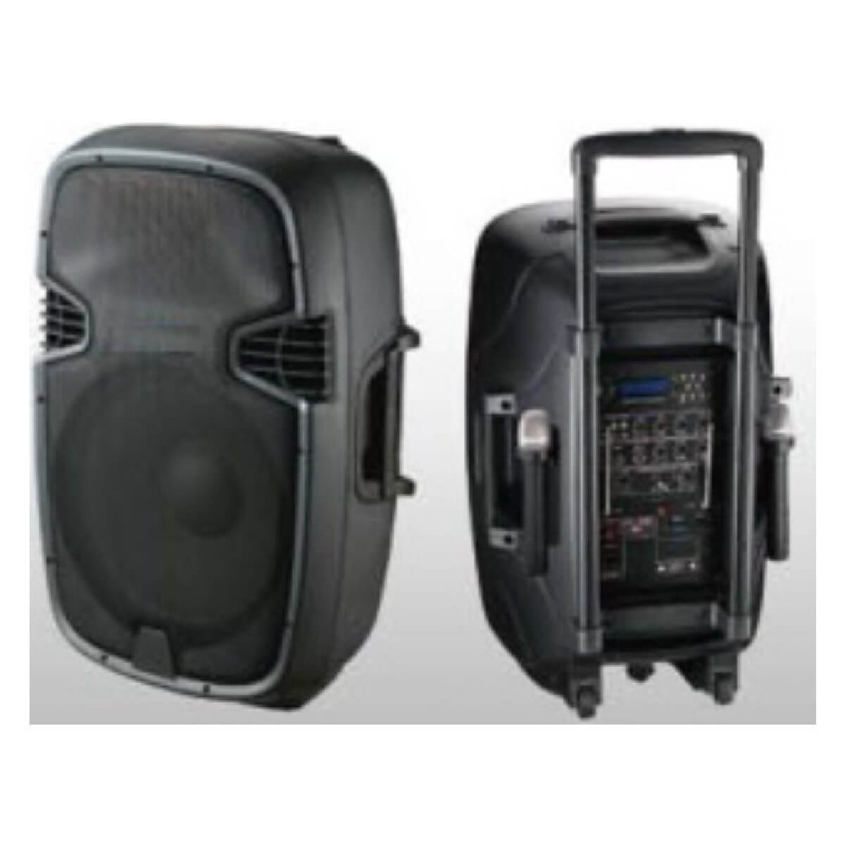 Автономна акустична система з акумулятором BIG JB12RECHARG350+MP3/FM/Bluetooth+DC-DC INVERTOR