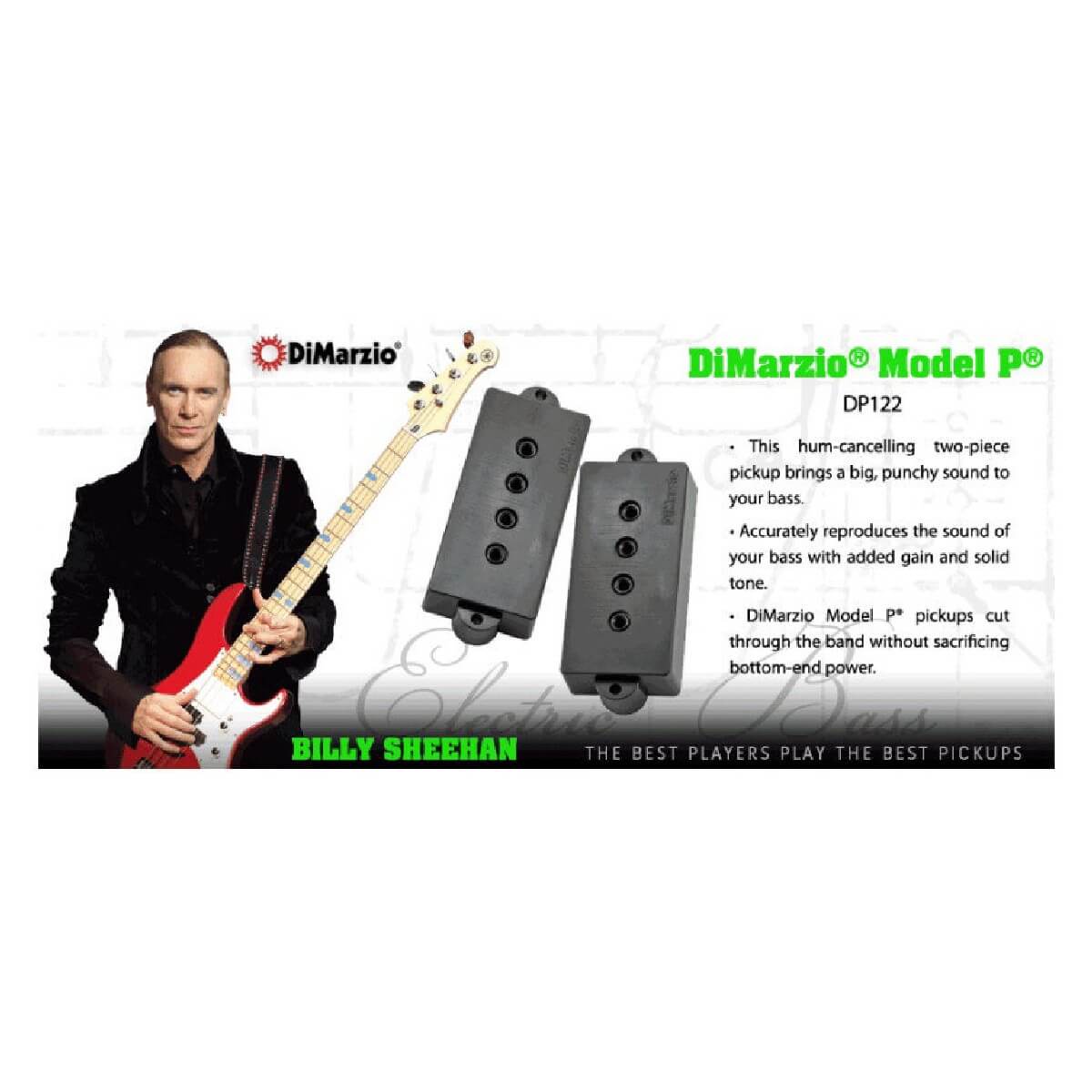 DIMARZIO DP122BK MODEL P (BLACK)