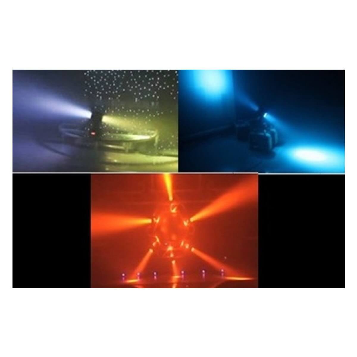 Двостороння LED Голова New Light YR-680E-II beam 3W*15 шт * 2 сторони RGB