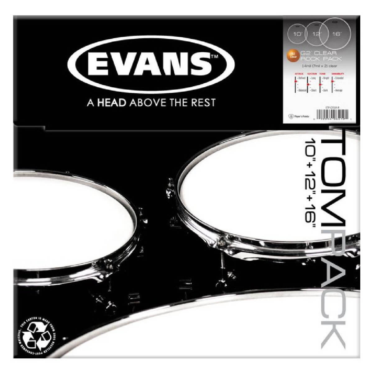 EVANS ETPG2CLR-R G2 CLEAR ROCK