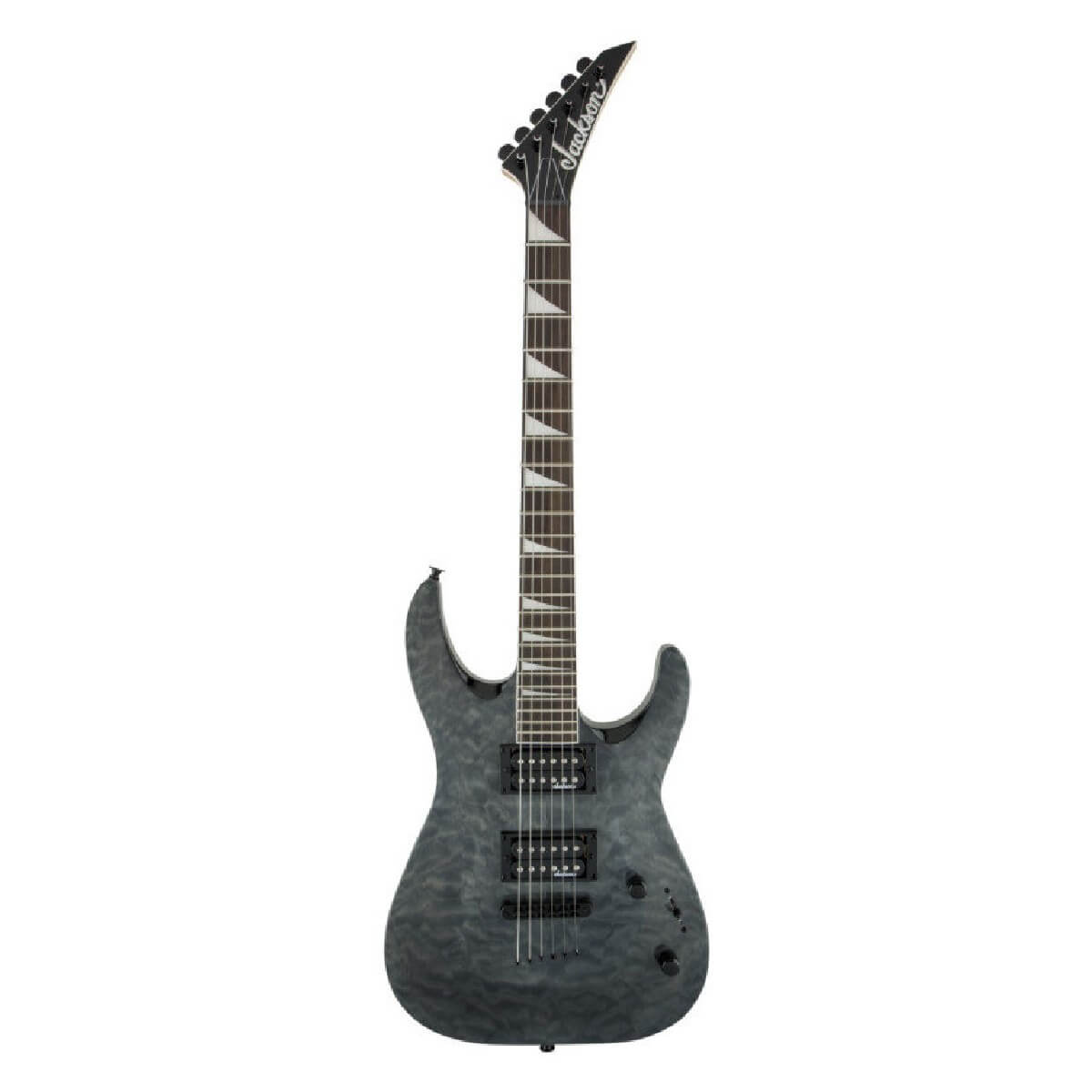 JACKSON JS32TQ DINKY RW QUILT MAPLE ARCH TOP TRANSPARENT BLACK Електрогітара