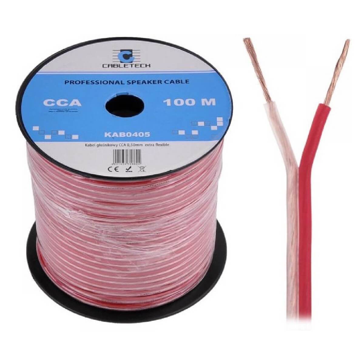 Кабель акустичний Cabletech KAB0405 extra flexible, 2 x 0,5 мм, 100 м