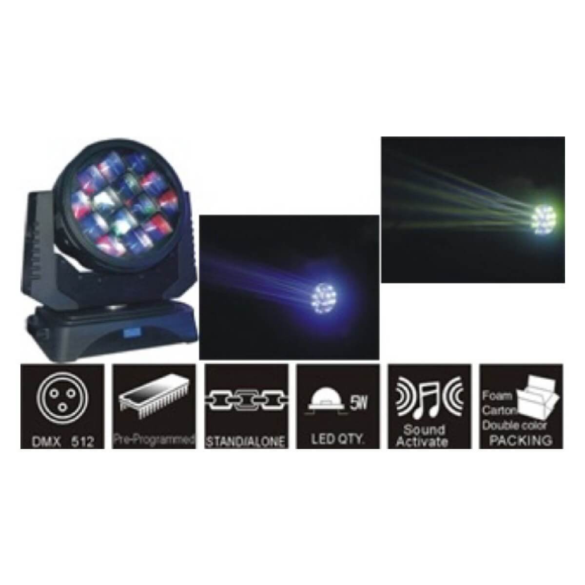 LED Голова New Light SPB006 LED MOVING HEAD 14 BEAMS