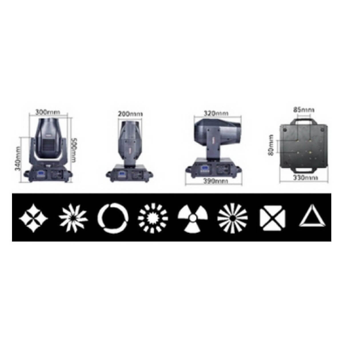 LED Голова Nuoma SM-B3060RS SPOT MIXING WASH MOVING HEAD 60W
