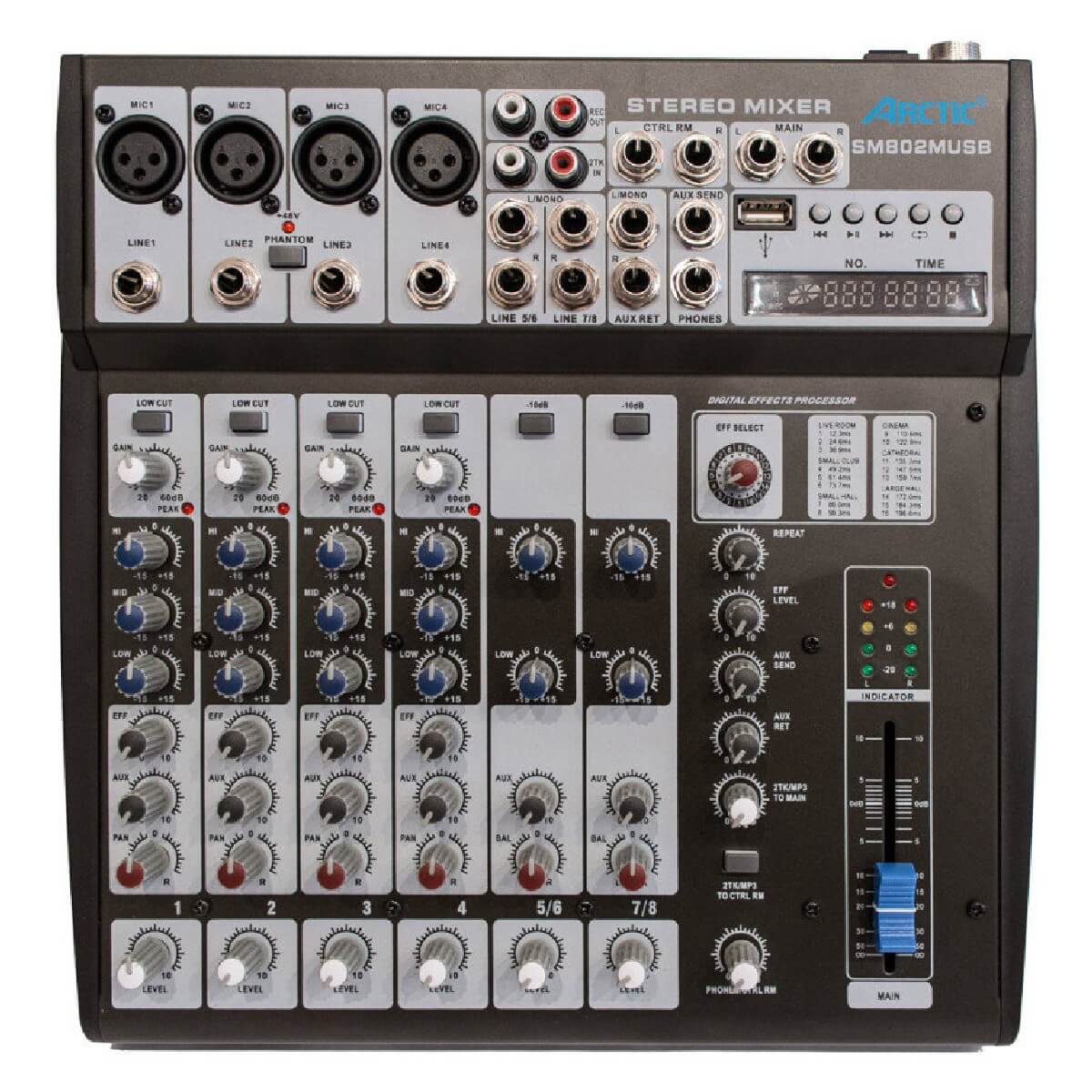Мікшерний пульт ARCTIC SM802D USB