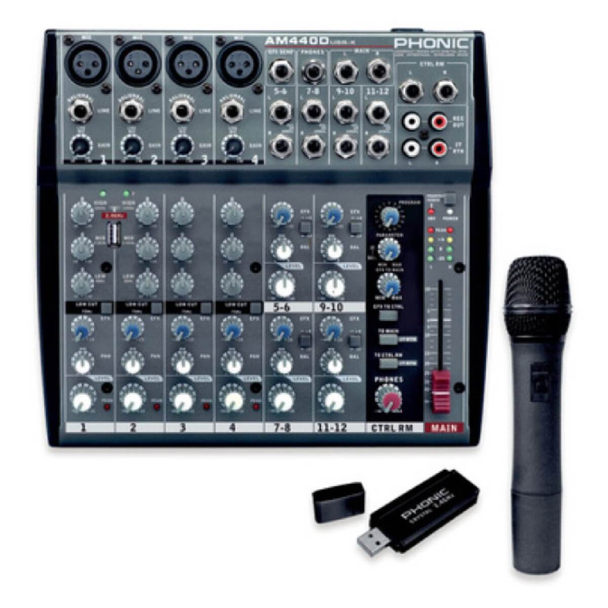 Мікшерний пульт Phonic AM 440 D USB-K-1