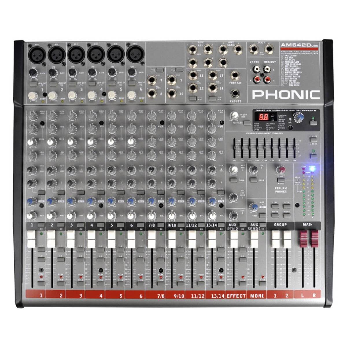 Мікшерний пульт Phonic AM 642D USB