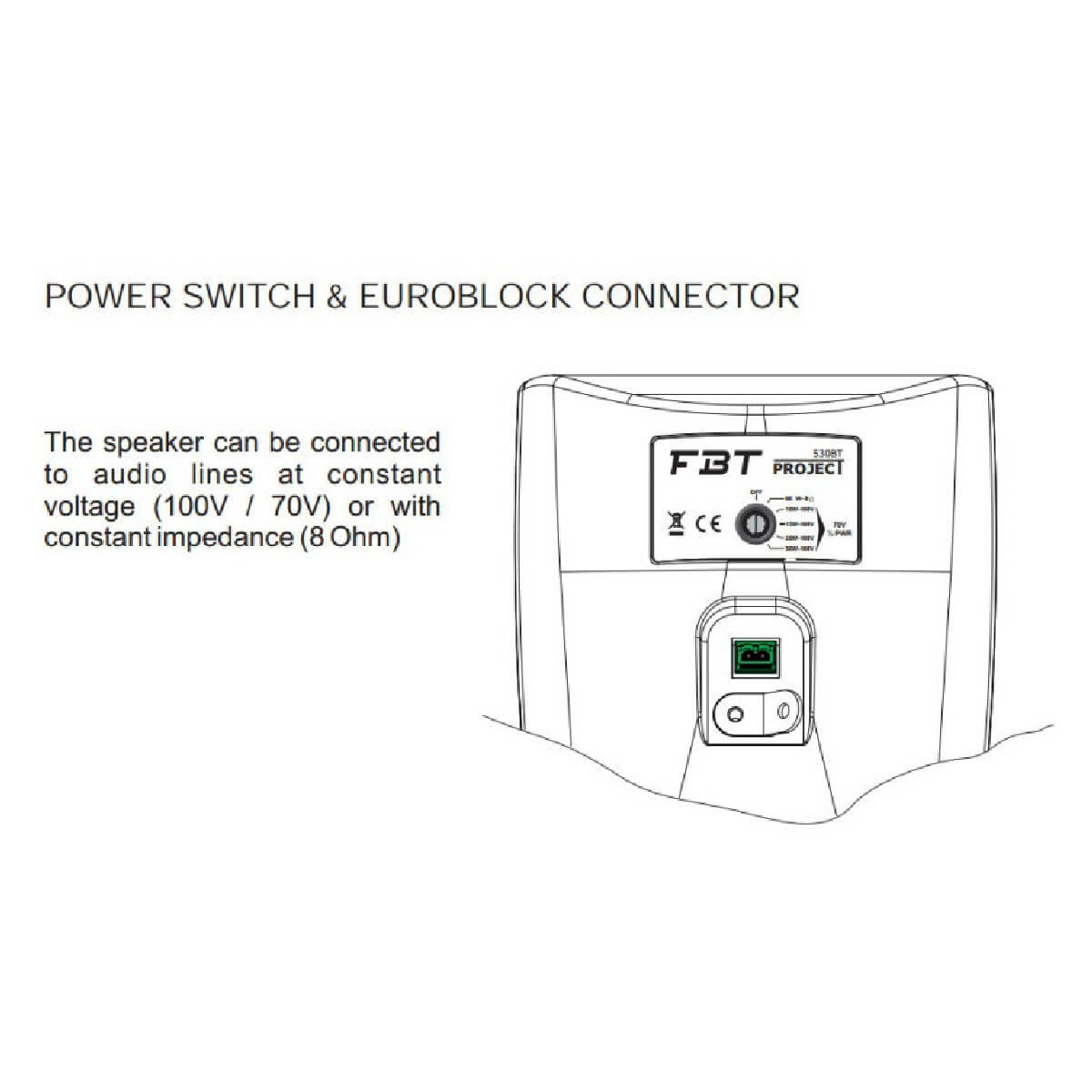 Настінна АС FBT Audio Contractor PROJECT 530 WHT