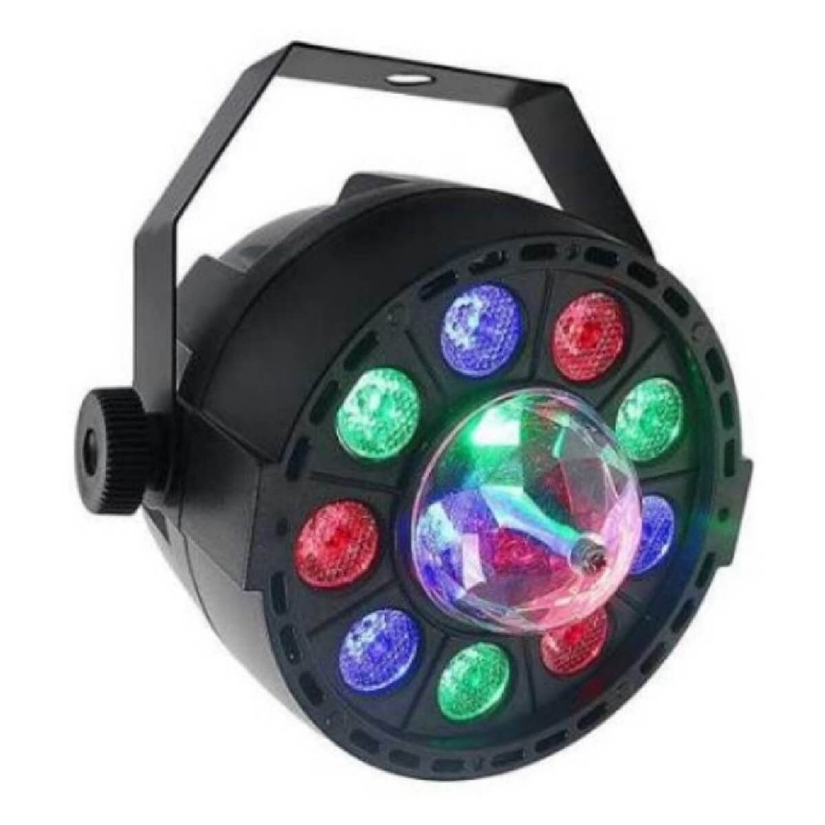 Пар New Light PL-99C Mini LED PAR LIGHT 9 * 1W with crystall ball