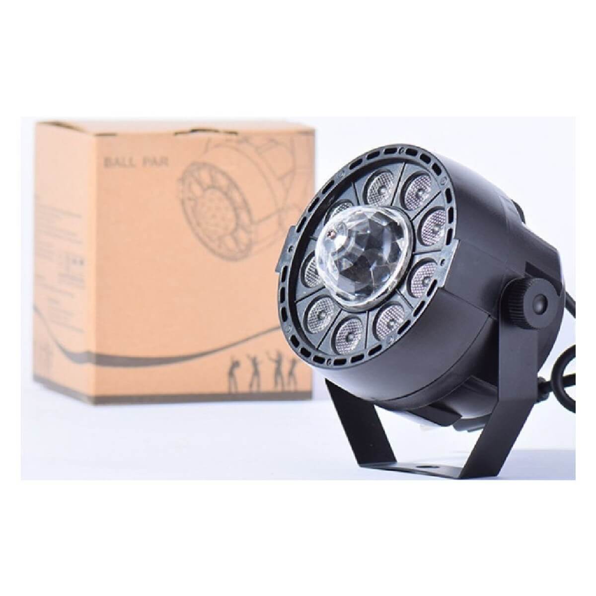 Пар New Light PL-99C Mini LED PAR LIGHT 9 * 1W with crystall ball