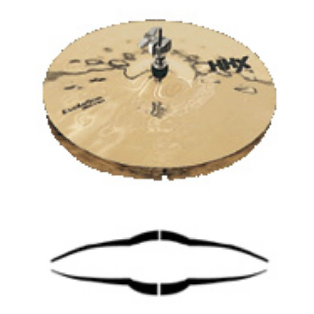SABIAN 11402XEB 14'' HHX Evolution Hats Brilliant