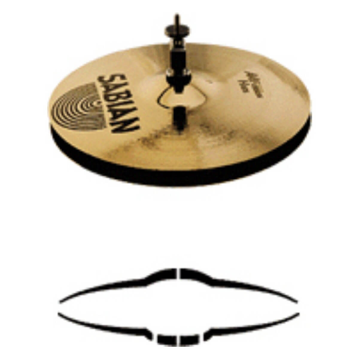 SABIAN 21350 13'' AA Fusion Hats