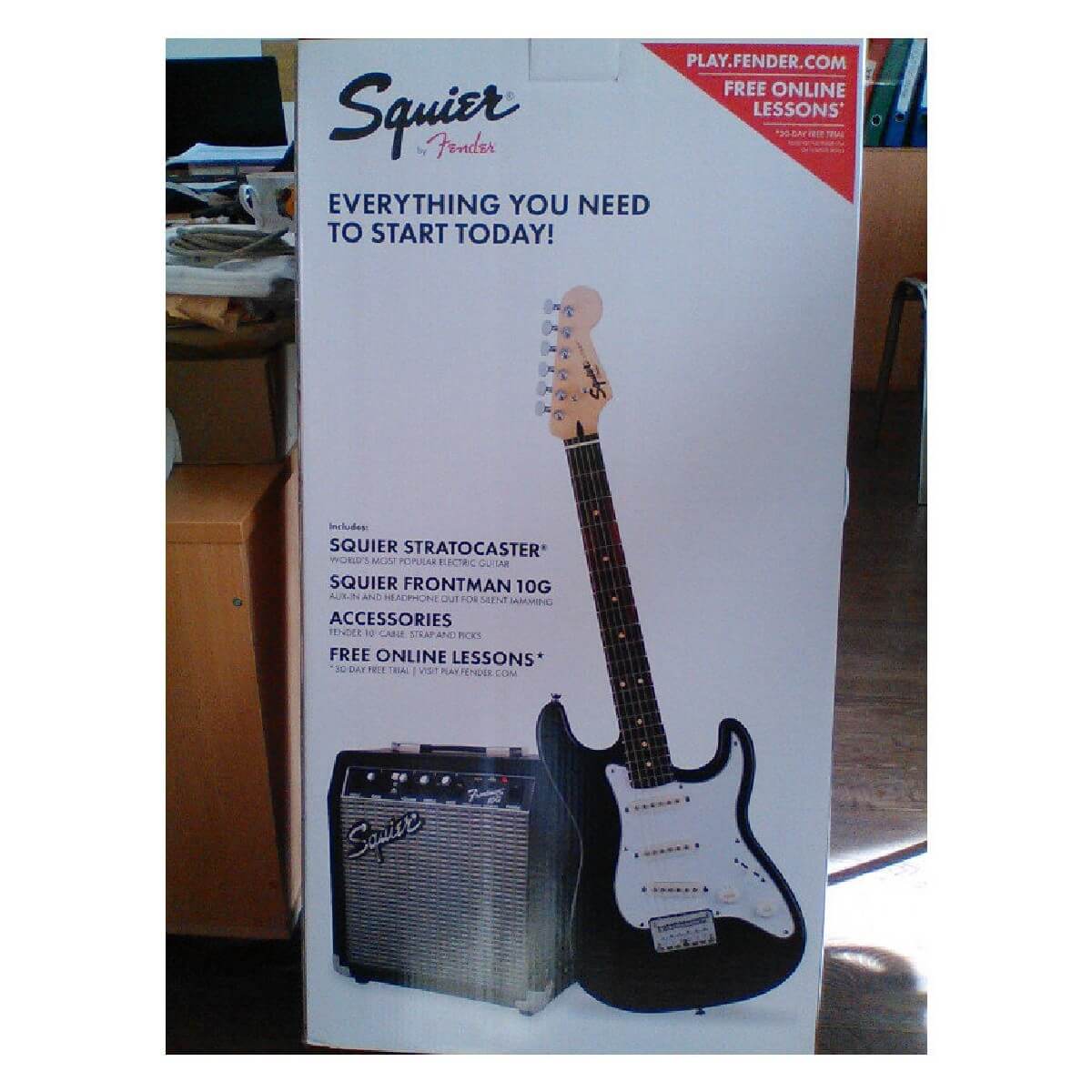 SQUIER by FENDER SQUIER STRAT PACK SSS BLACK Гітарний набір