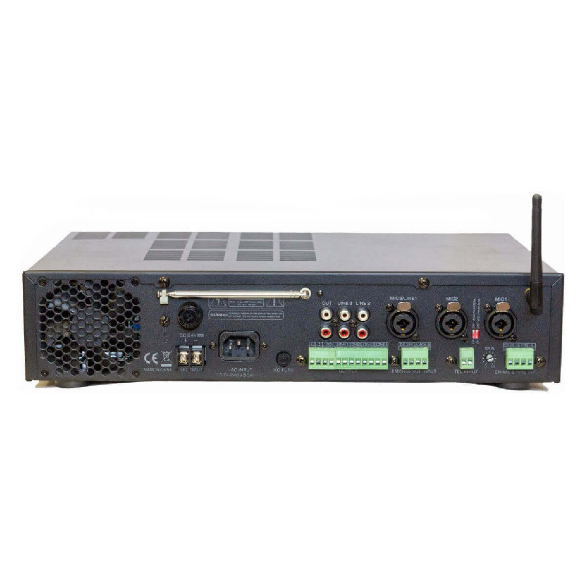 Трансляційний мікшер-підсилювач із USB DV audio PA-120.4P