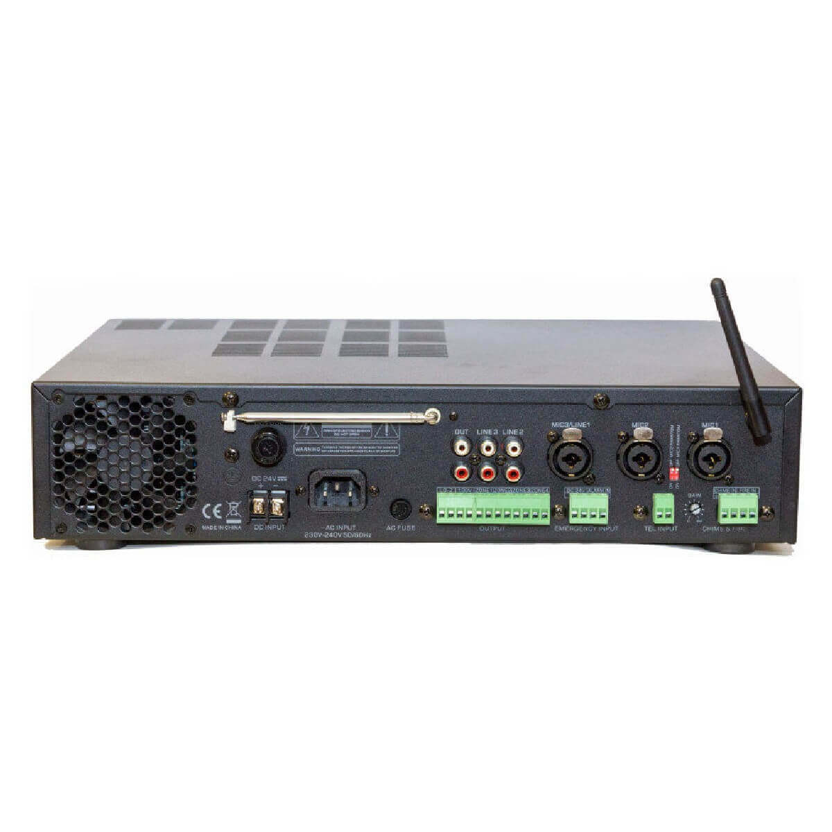 Трансляційний мікшер-підсилювач із USB DV audio PA-240.4P