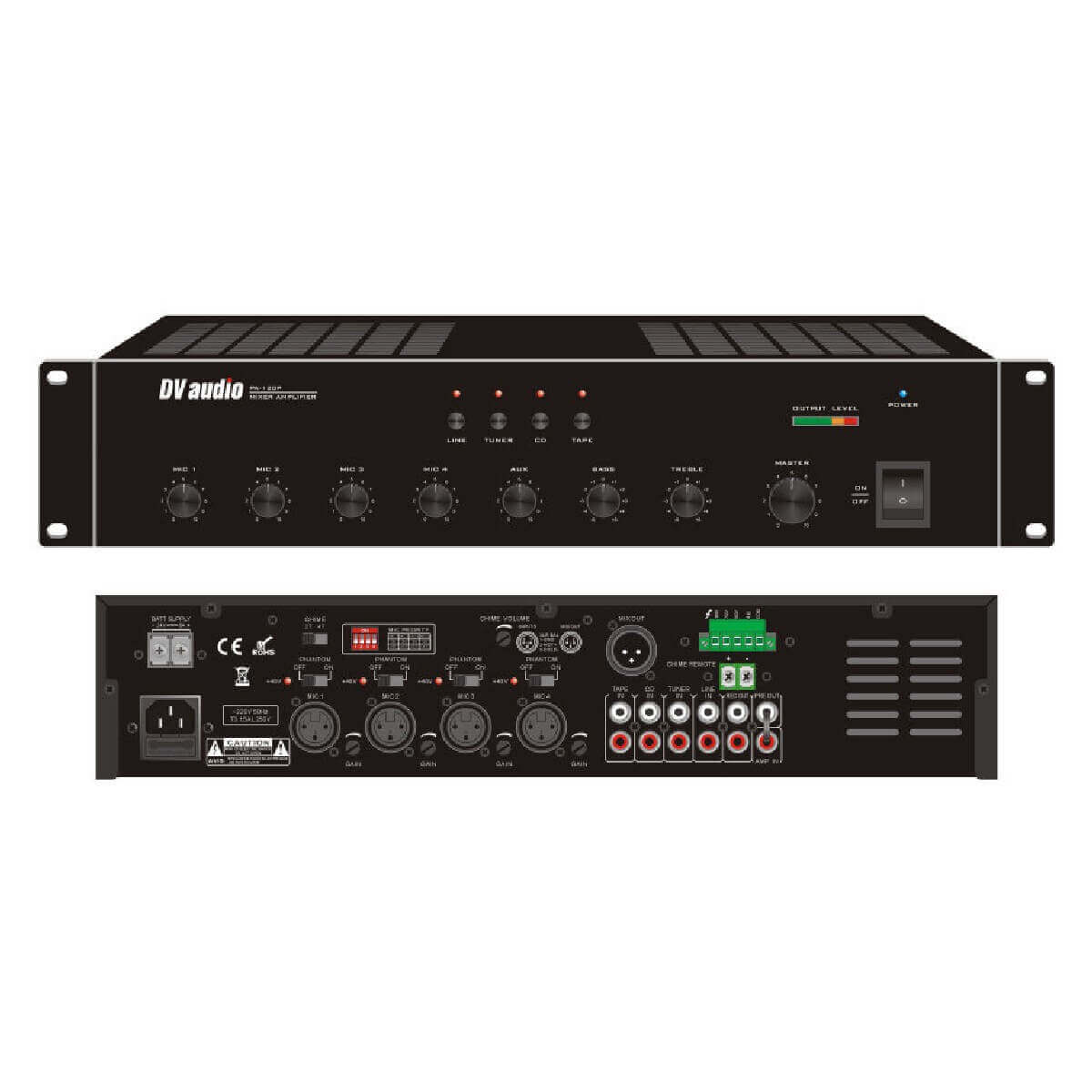 Трансляційний підсилювач DV Audio PA-120P