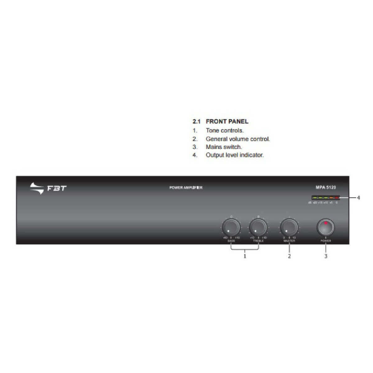 Трансляційний підсилювач FBT Audio Contractor MPA5240