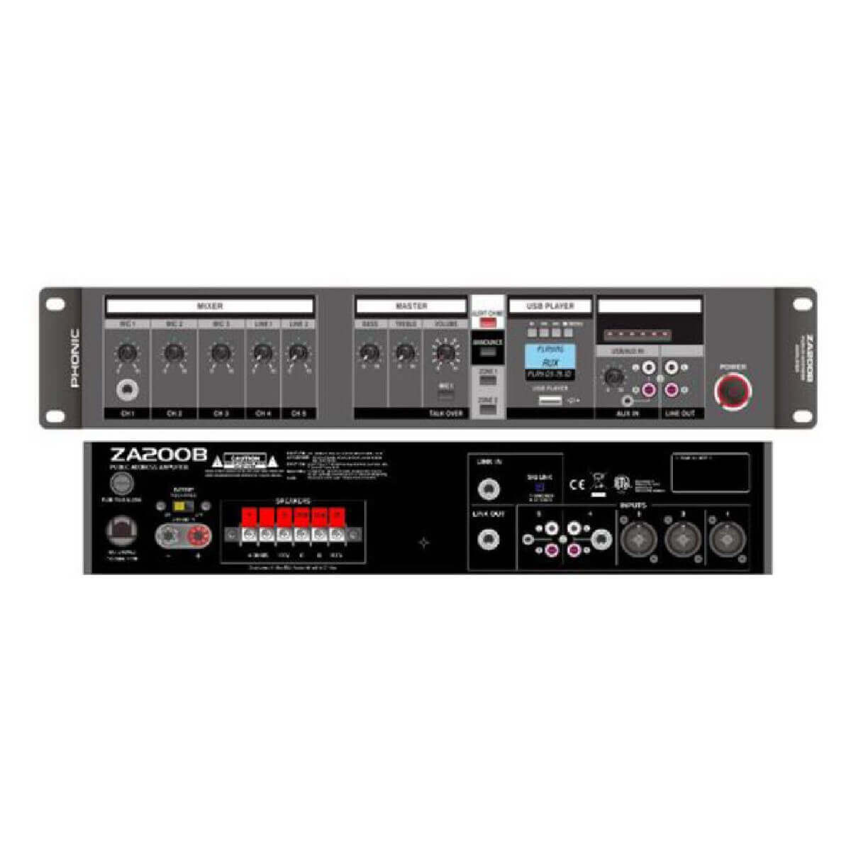 Трансляційний підсилювач Phonic ZA 200B