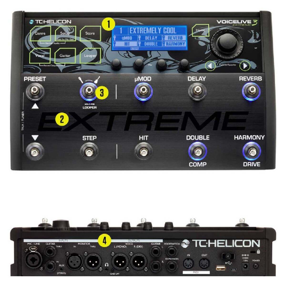 Вокальний процесор TC HELICON VoiceLive 3 Extreme