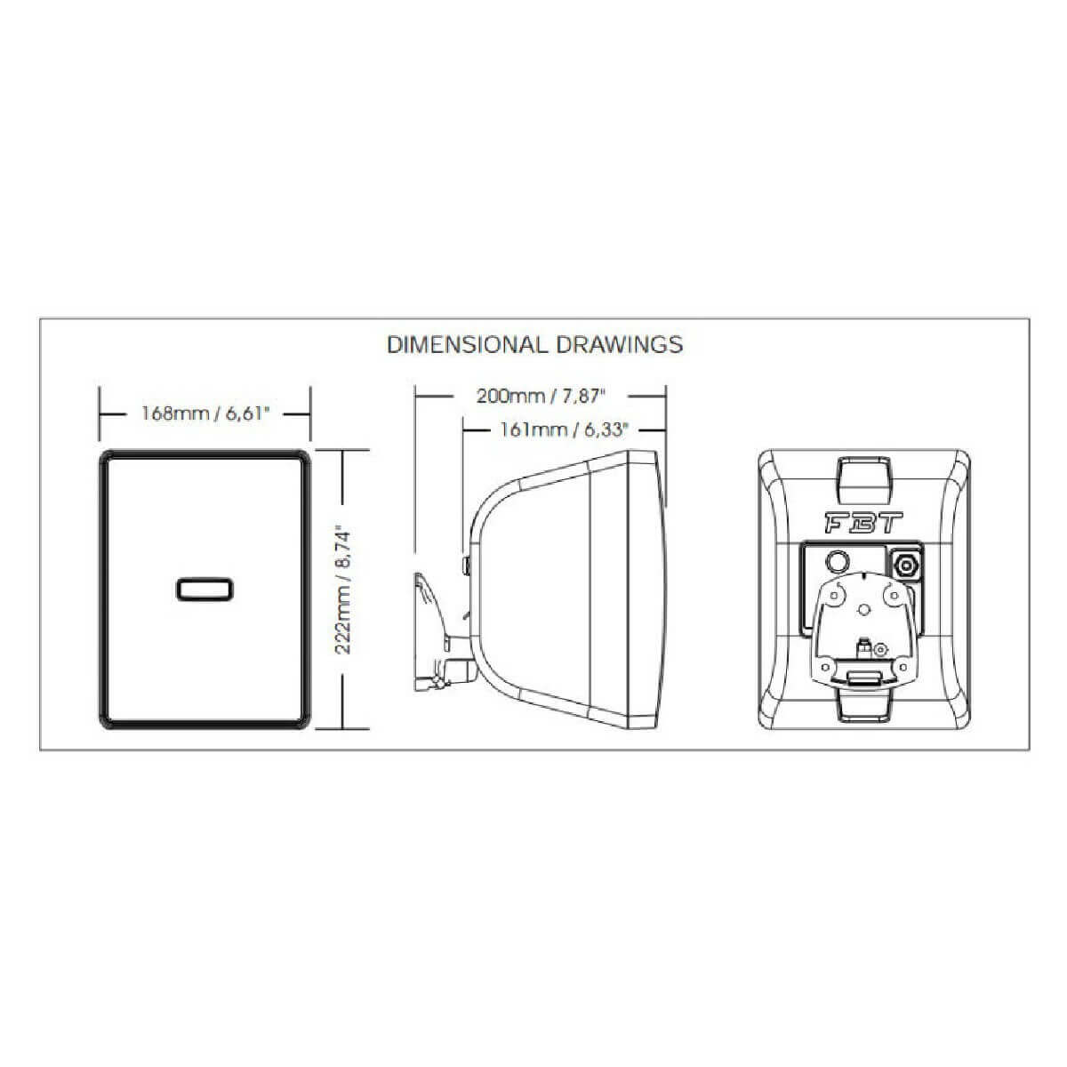 Всепогодна АС FBT Audio Contractor SHADOW 105 T