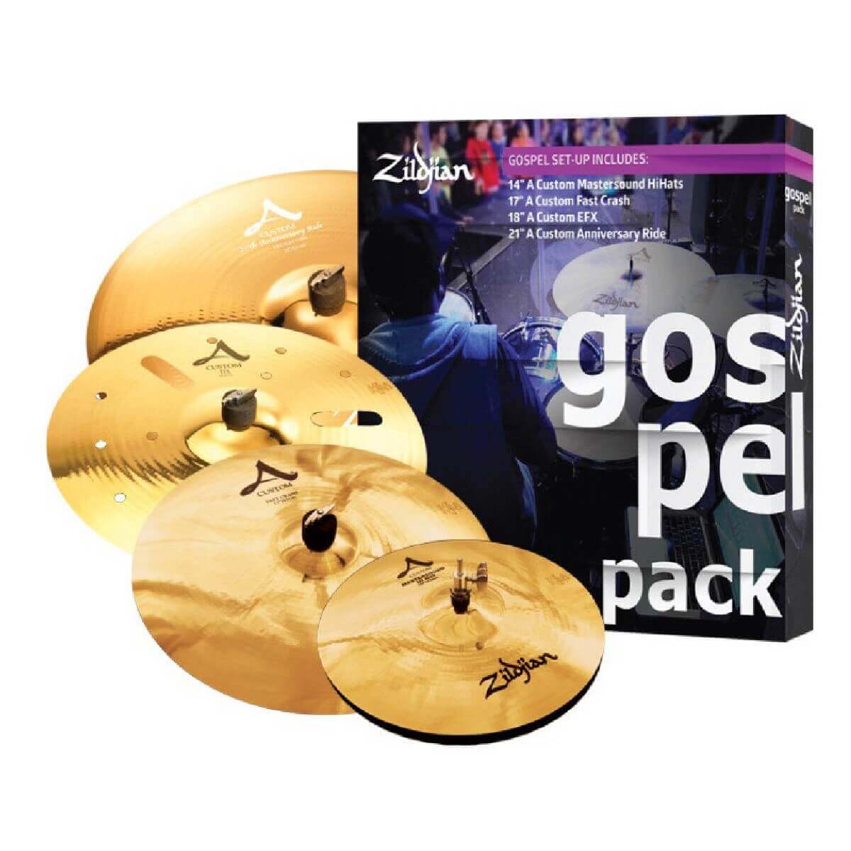 ZILDJIAN GOSPEL A CUSTOM PACK Набір тарілок