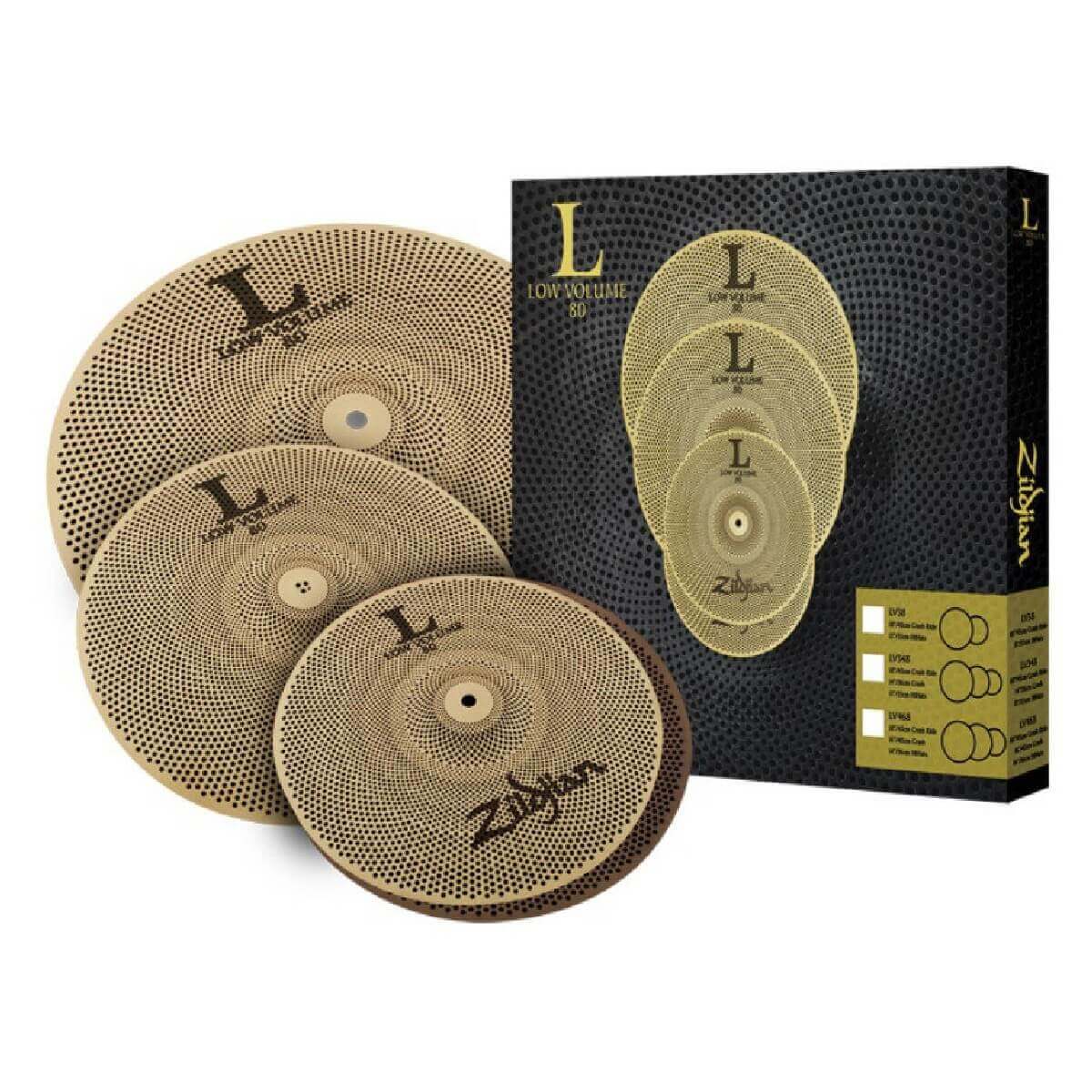 ZILDJIAN LOW VOLUME L80 13/14/18 CYMBAL SET Набір тарілок