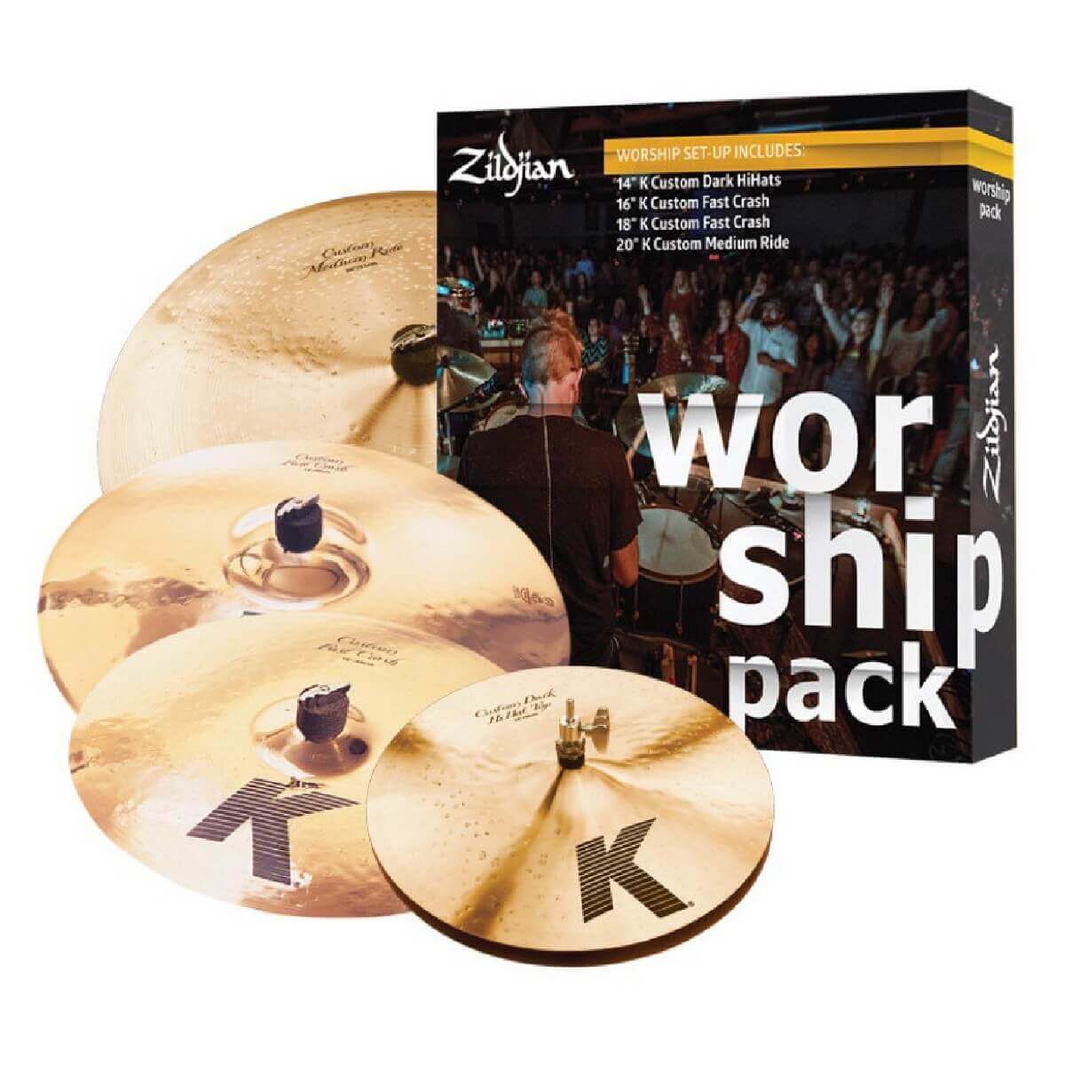 ZILDJIAN WORSHIP K CUSTOM PACK Набір тарілок