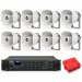 Комплект оповещения о воздушной тревоге AIR alert Wi-Fi + DV audio MA-350.6P + 8 × HS-50T PRO