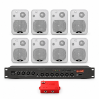 Комплект оповіщення про повітряну тривогу AIR alert Wi-Fi + DV audio LA808CON1W — до 160 м²