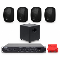 Комплект оповещения о воздушной тревоге AIR alert Wi-Fi + DV audio LA120SUB8Т4MS42TB — до 120 м²